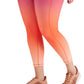 Leggings femininas Ideology Plus com estampa ombré rosa tamanho 4X