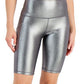 Shorts de ciclismo feminino metálico Ideology cinza tamanho pequeno