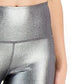 Shorts de ciclismo feminino metálico Ideology cinza tamanho pequeno