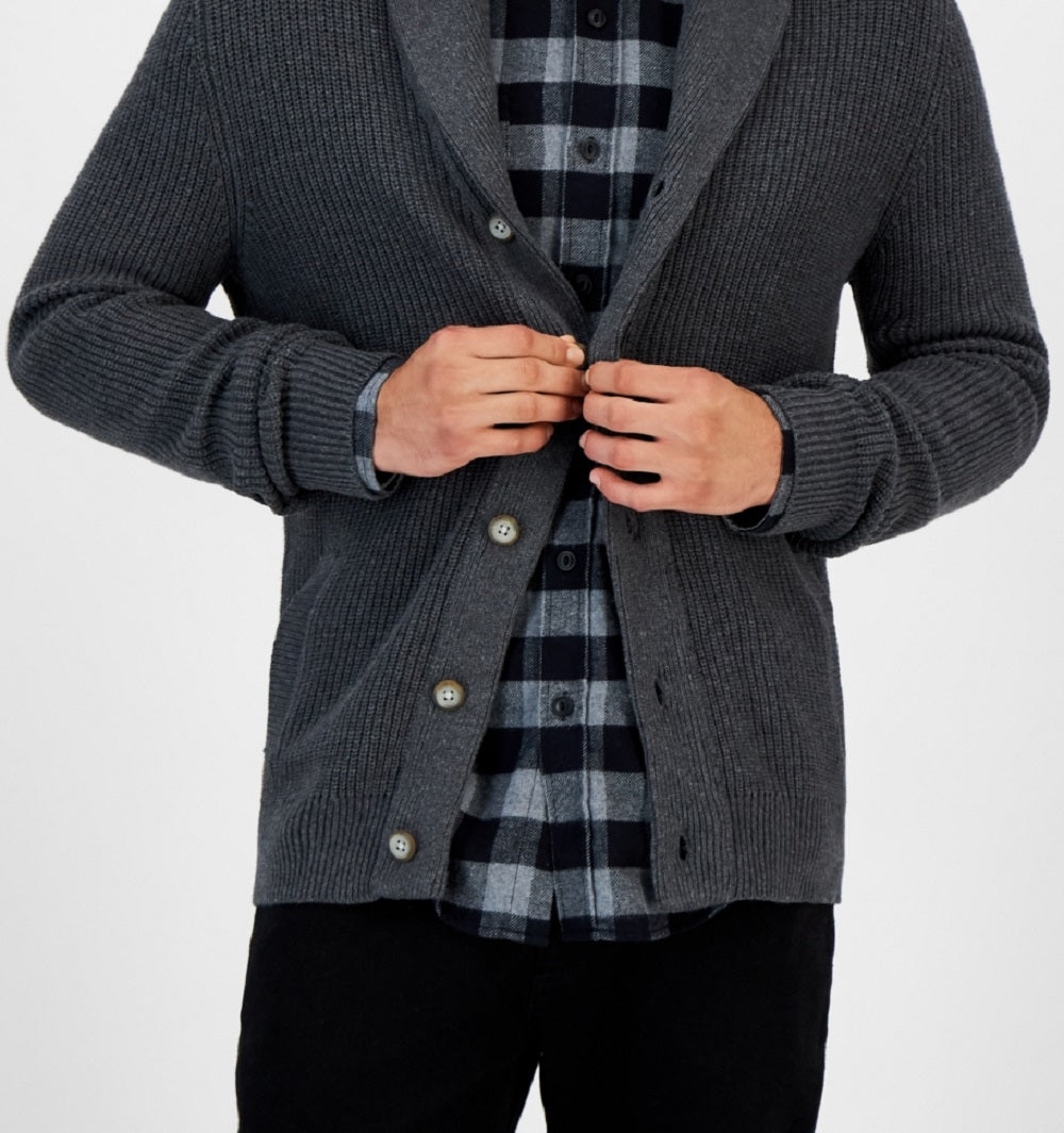 Cardigan Alvin Masculino Sun + Stone Cinza Tamanho XX-G