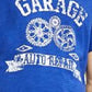 Camiseta masculina Sun + Stone Garage azul tamanho pequeno