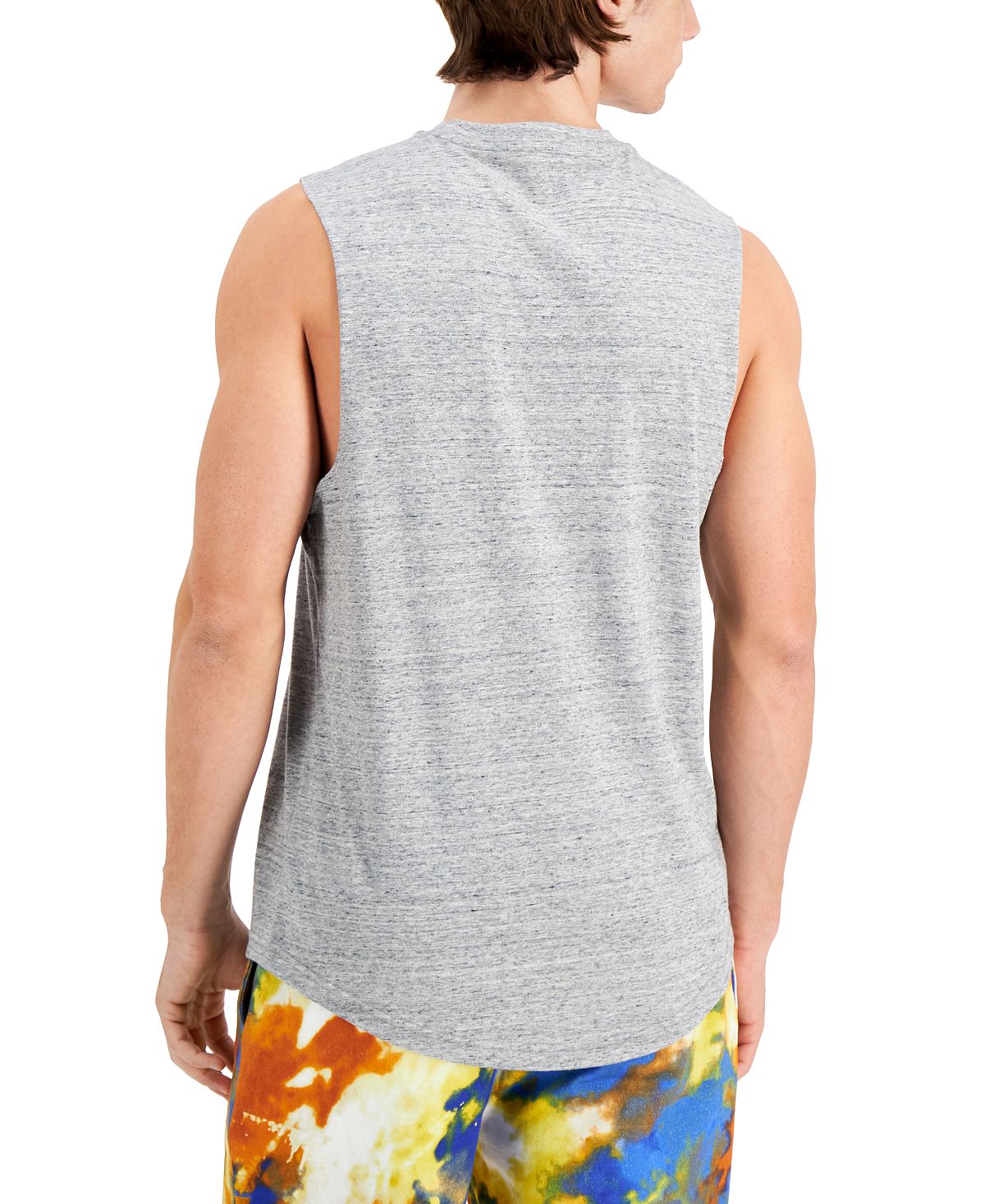 Camisa masculina Sun + Stone cor sólida, tamanho médio, cinza