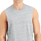 Camisa masculina Sun + Stone cor sólida, tamanho médio, cinza