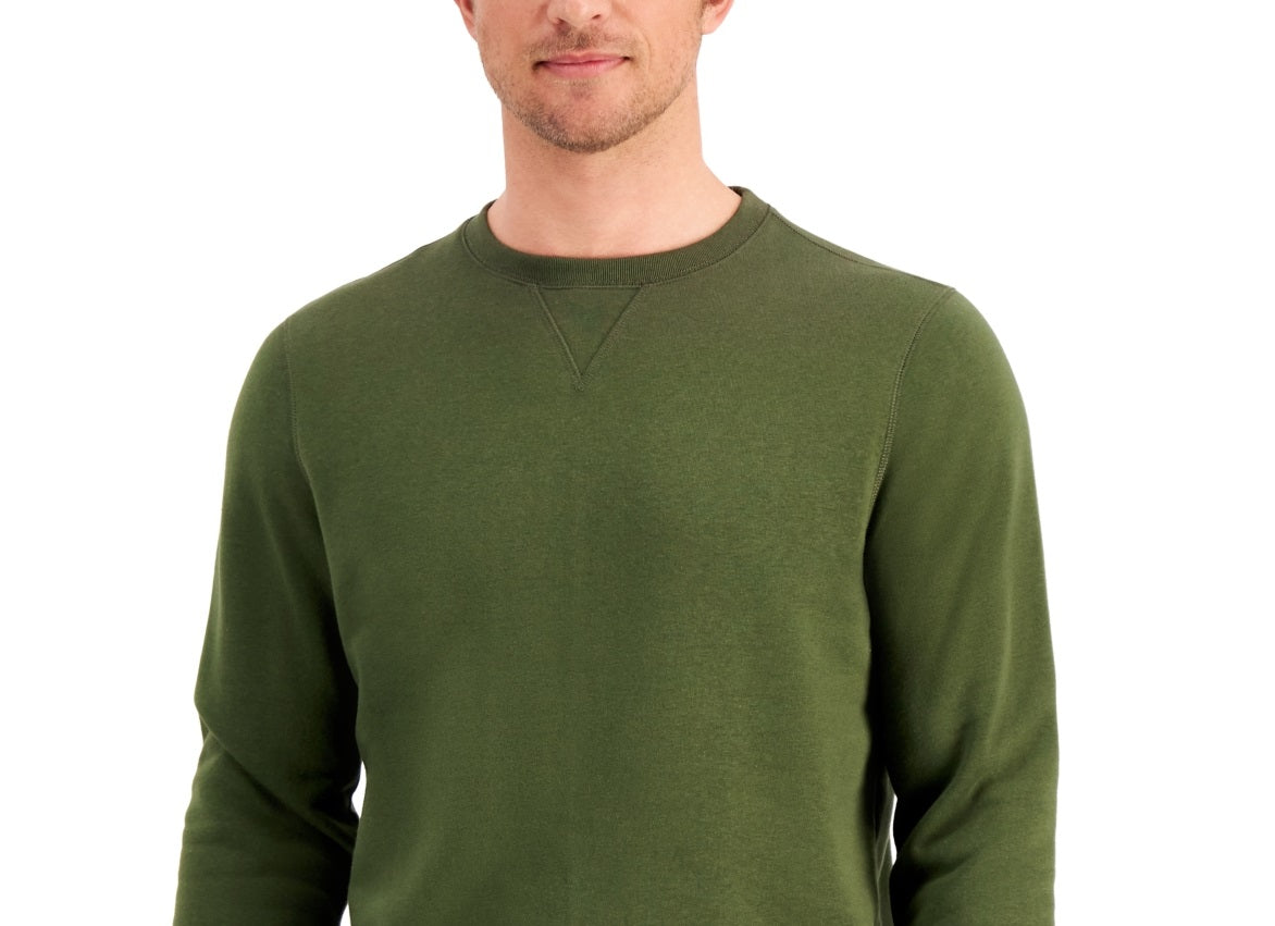 ID Ideology Moletom masculino de lã com gola redonda, verde, tamanho XXX-G