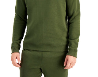 ID Ideology Moletom masculino de lã com gola redonda, verde, tamanho XXX-G