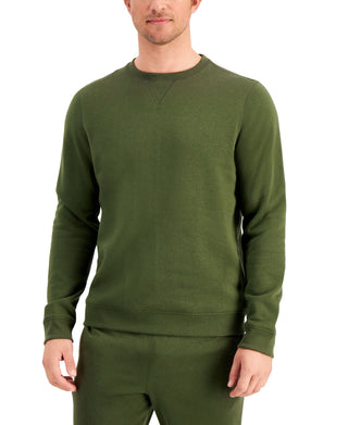 ID Ideology Moletom masculino de lã com gola redonda, verde, tamanho XXX-G