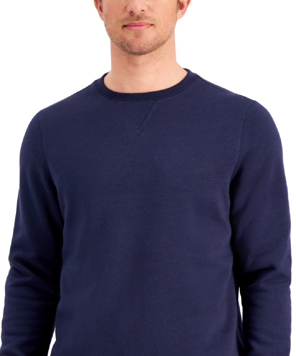 ID Ideology Moletom masculino de lã com gola redonda, azul, tamanho XX-G