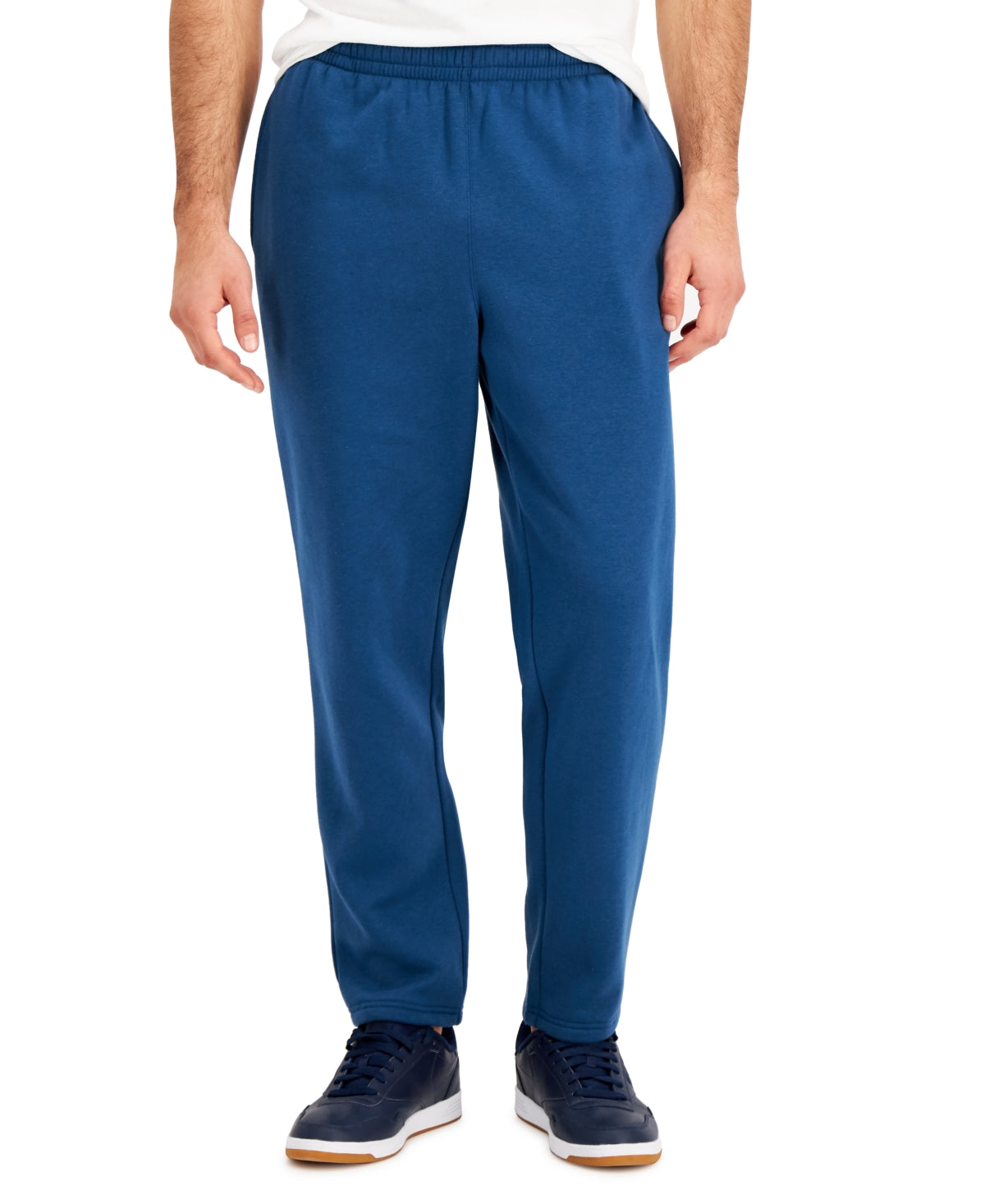 Calça de lã sólida masculina ID Ideology, azul, tamanho grande