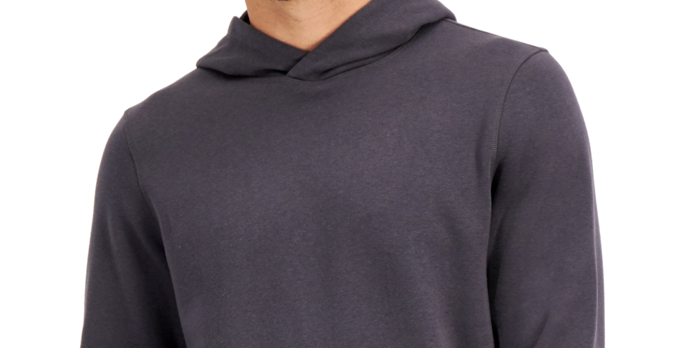 ID Ideology Moletom com capuz masculino de lã sólida cinza tamanho X-G