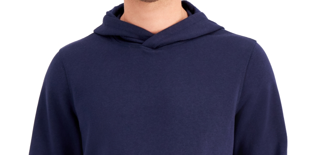 Id Ideology Moletom com capuz masculino de lã sólida - Azul marinho, tamanho M