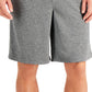 ID Ideology Shorts de malha masculino cinza tamanho pequeno