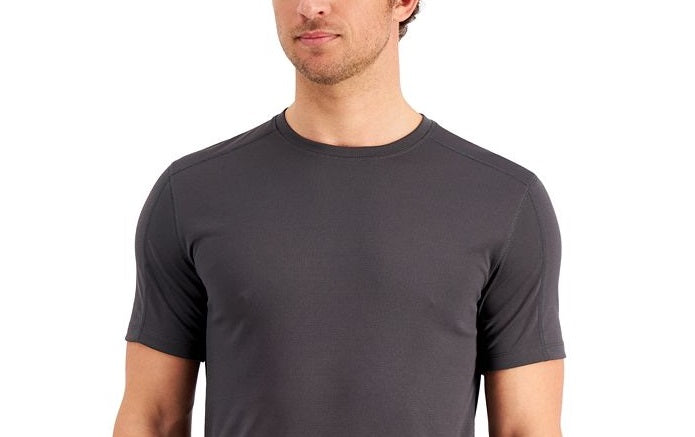 Camiseta de treino masculina Birdseye da ID Ideology, cinza, tamanho médio