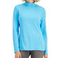 Karen Scott Blusa Feminina Gola Falsa Azul Tamanho Médio