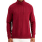 Suéter de gola alta de malha grossa masculina Club Room, vermelho, tamanho extragrande