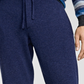 Calça de moletom masculina Club Room Luxury Navy com cordão mesclado, azul, tamanho médio