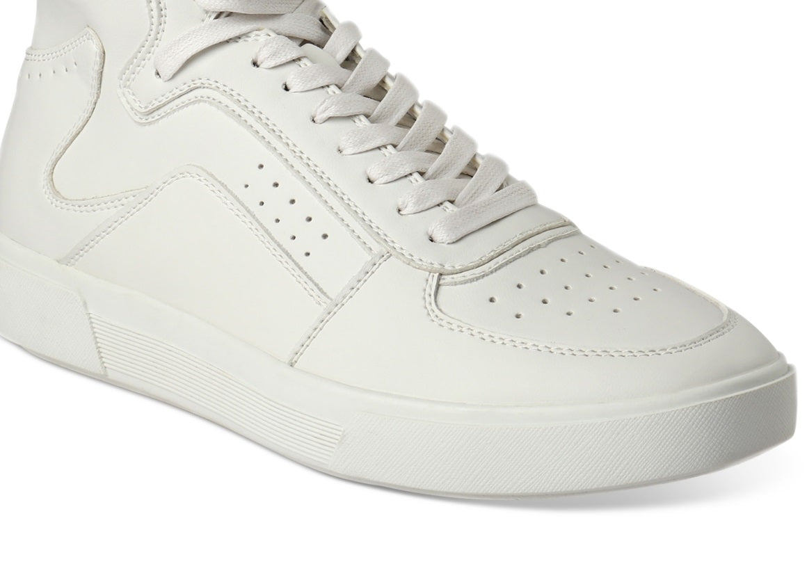 Tênis feminino cano alto Keanu da INC International Concepts, branco, tamanho 9,5