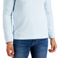 Suéter masculino Club Room Birdseye Quarter Zip Azul Tamanho XX-Grande