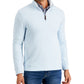 Suéter masculino Club Room Birdseye Quarter Zip Azul Tamanho XX-Grande