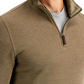 Suéter masculino Club Room Birdseye Quarter Zip Verde Tamanho XX-Grande