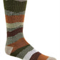 Meias masculinas estampadas Sun + Stone Novelty Crew, tamanho regular, marrom