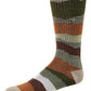 Meias masculinas estampadas Sun + Stone Novelty Crew, tamanho regular, marrom