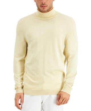 Blusa de gola alta sólida masculina Alfani marrom tamanho XXL