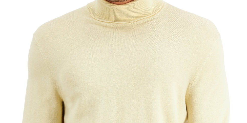 Blusa de gola alta sólida masculina Alfani marrom tamanho XXL