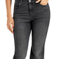 Calça jeans feminina INC International Concepts Elizabeth Curvy Bootcut preta tamanho 18