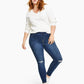 Calças jegging femininas desgastadas Style &amp; Co, azul, tamanho 18W