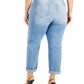 Calça jeans feminina Rip &amp; Repair Boyfriend da INC International Concepts, azul, tamanho 24W