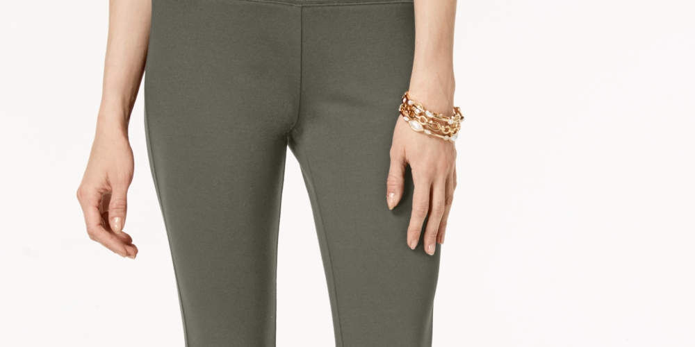 Calça skinny feminina INC International Concepts para trabalho, verde, tamanho 4