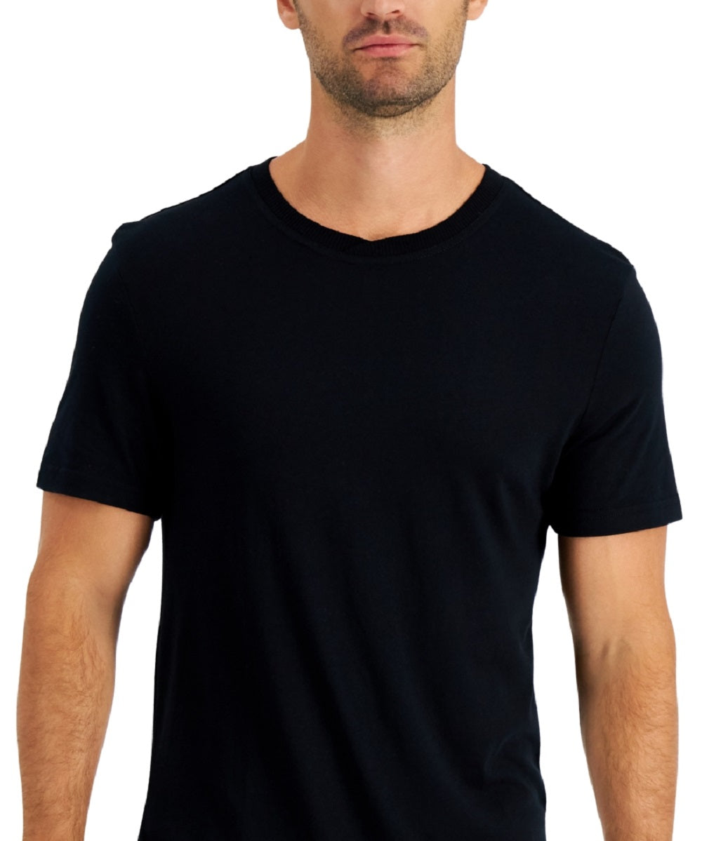 Camiseta de pijama masculina Club Room preta tamanho X-G