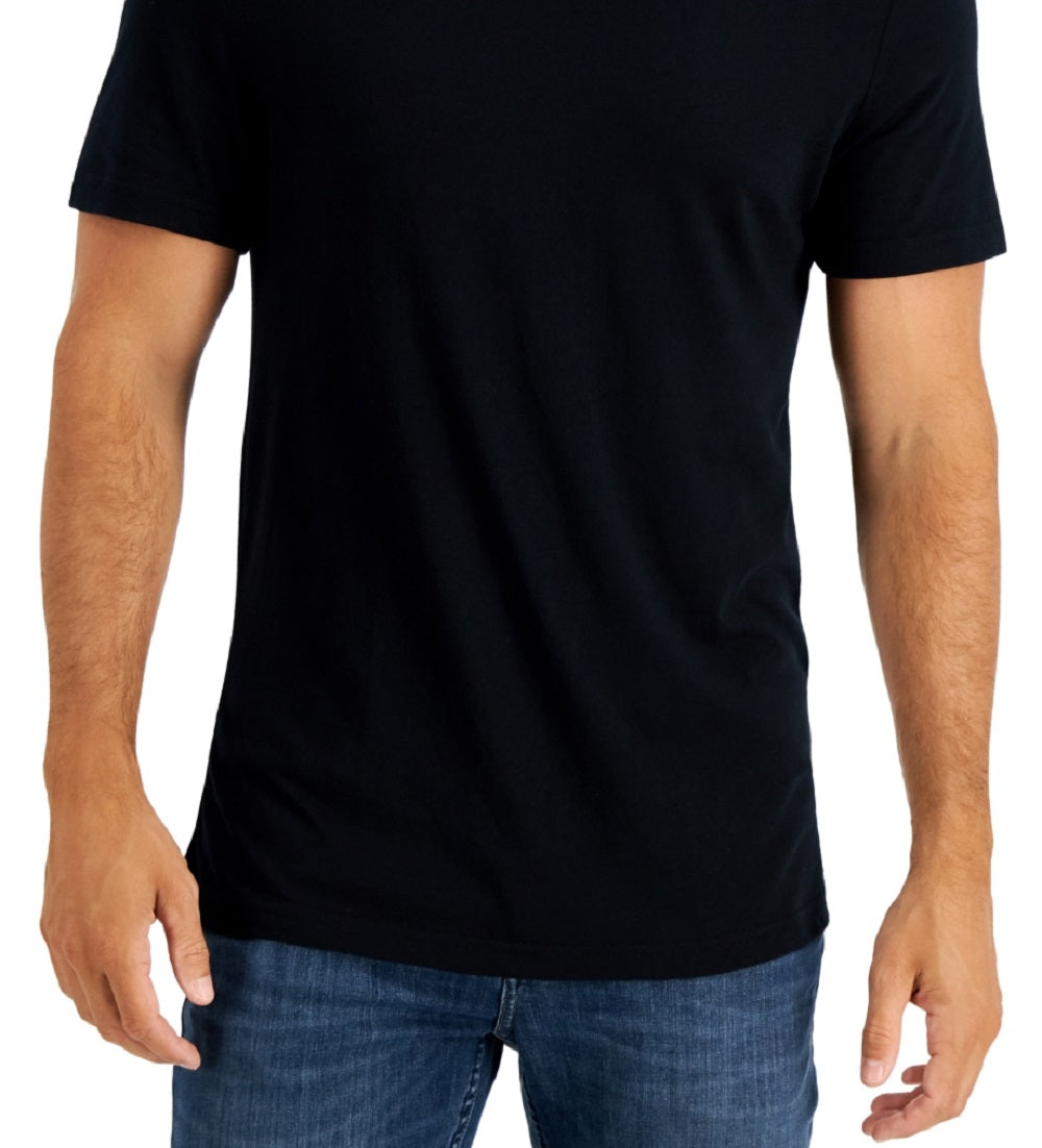 Camiseta de pijama masculina Club Room preta tamanho X-G