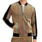 Jaqueta de corrida masculina de veludo geométrico de corte regular INC International Concepts, preta, tamanho grande