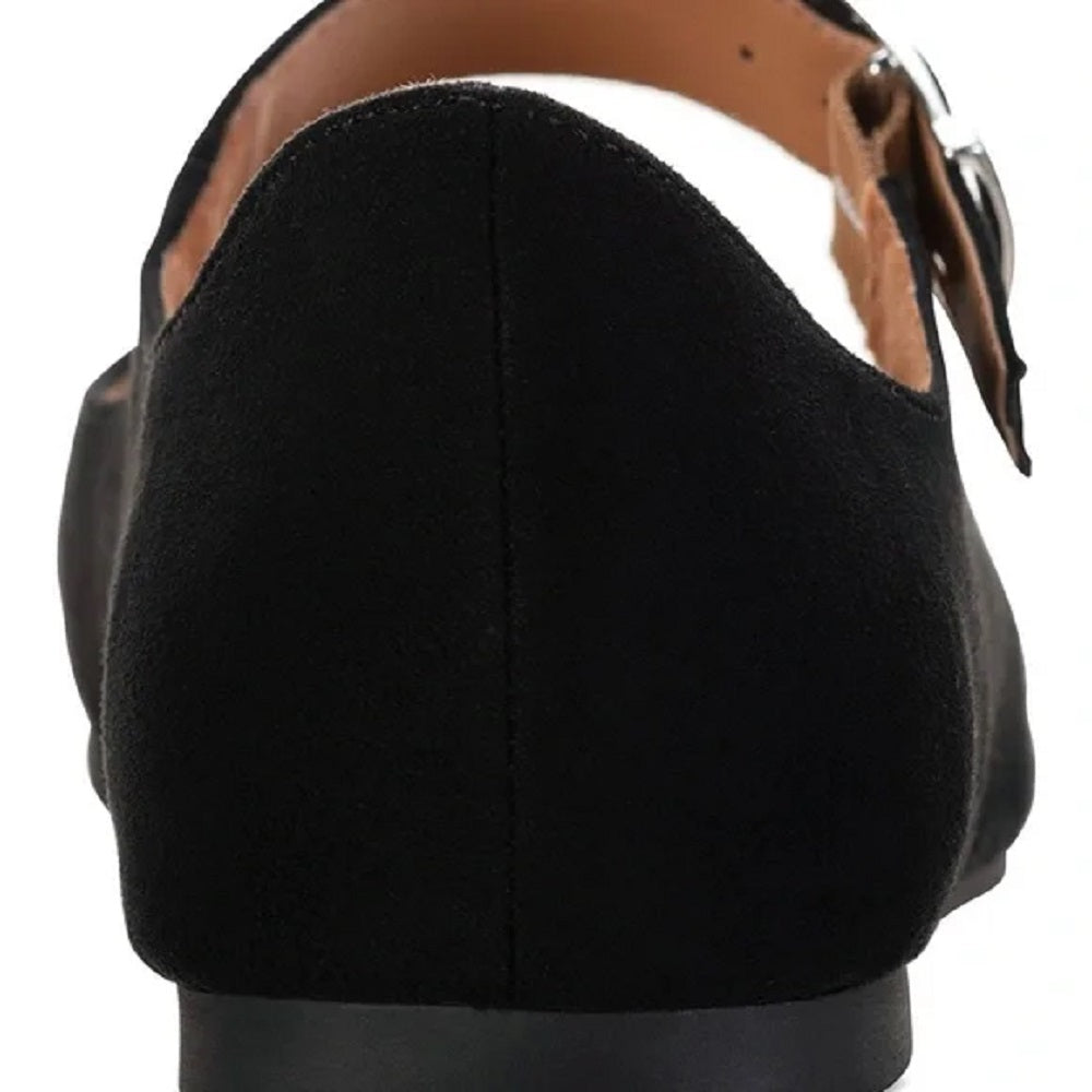 Sapatilhas femininas Sun + Stone Adiaa Mary Jane pretas tamanho 7,5 M