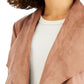 Jaqueta feminina Bar III de couro sintético Flyaway, marrom, tamanho X-S