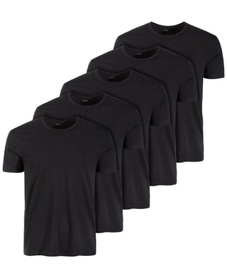 Camiseta masculina Alfani com absorção de umidade, preta, tamanho pequeno, pacote com 5