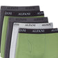 Cuecas boxer lisas Alfani masculinas, pacote com 5, verde, tamanho grande