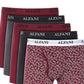 Cuecas boxer masculinas Alfani, pacote com 5, tamanho médio, vermelhas