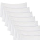 Cuecas Masculinas Club Room - Pacote com 8 unidades - Brancas - Tamanho Médio
