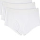 Cuecas masculinas Club Room, pacote com 8, brancas, tamanho grande