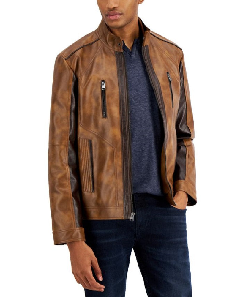 Jaqueta Jaxyn Masculina INC International Concepts Marrom Tamanho Médio