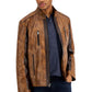 Jaqueta Jaxyn Masculina INC International Concepts Marrom Tamanho Médio