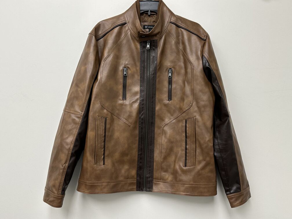 Jaqueta Jaxyn Masculina INC International Concepts Marrom Tamanho Grande