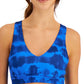 Sutiã esportivo de baixo impacto com tiras tie-dye ID Ideology feminino, tamanho XX-G