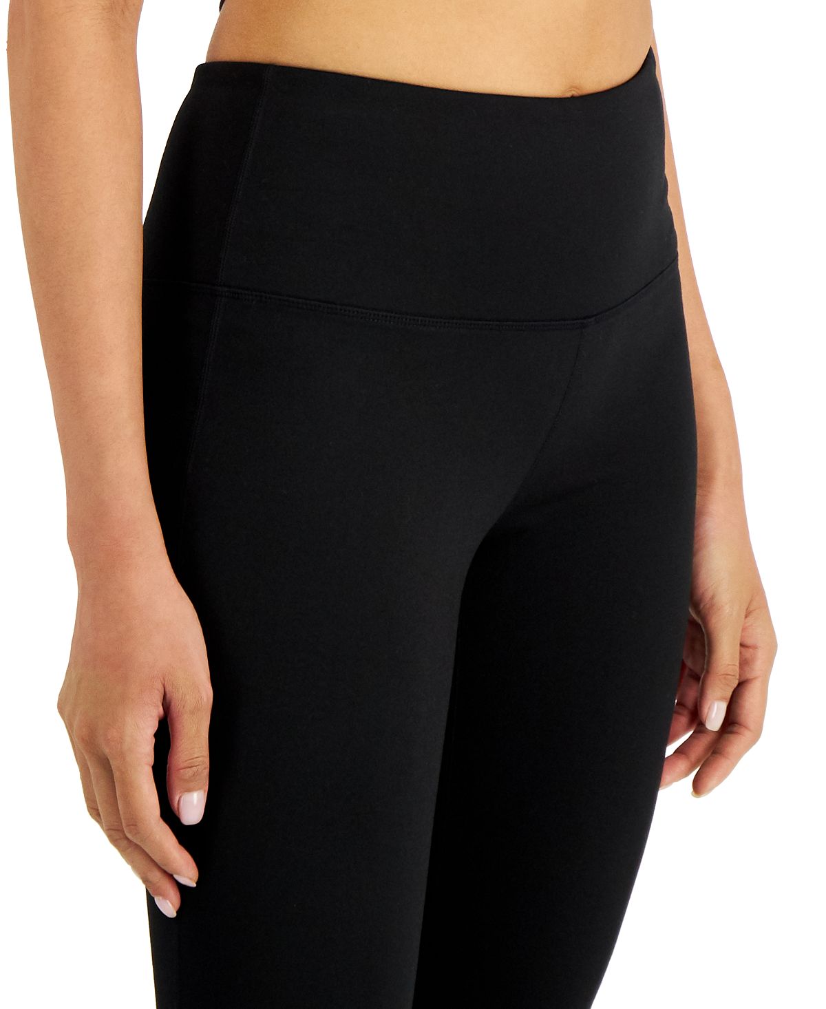 Conjunto de moletom feminino ID Ideology, leggings 7/8, preto, tamanho X-S
