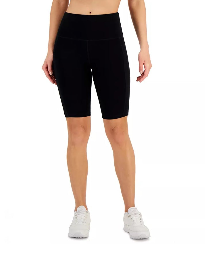 Conjunto de moletom feminino ID Ideology Essentials Biker Shorts Preto Tamanho XL