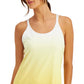 ID Ideology Regata feminina Sunset com alças, amarela, tamanho XX-G