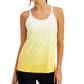 ID Ideology Regata feminina Sunset com alças, amarela, tamanho XX-G