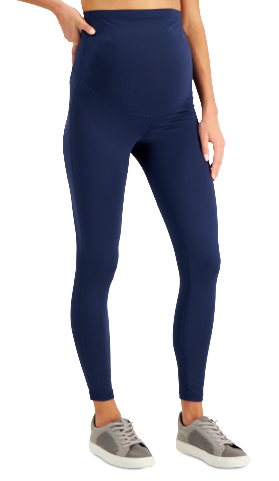 Leggings femininas para maternidade ID Ideology, roxas, tamanho médio